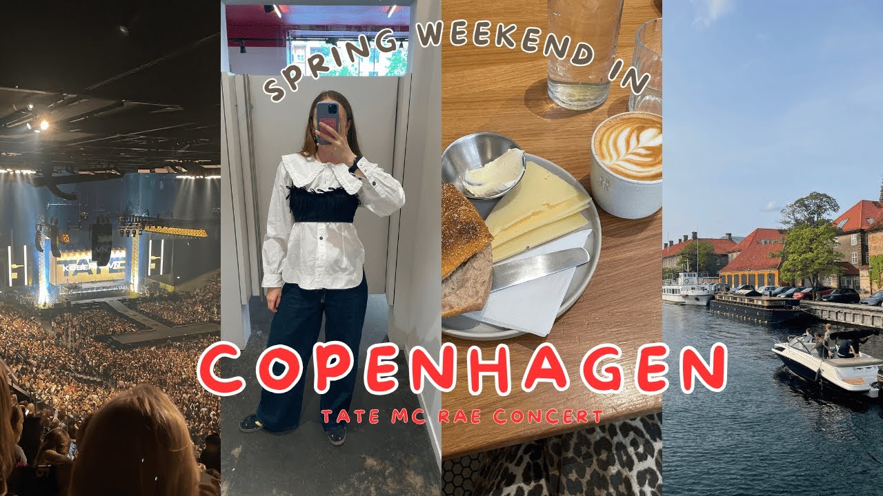 Spring weekend in Copenhagen | @Tate Mc Rae Miss Posessive Tour, cafe, shopping, swim in the canal
