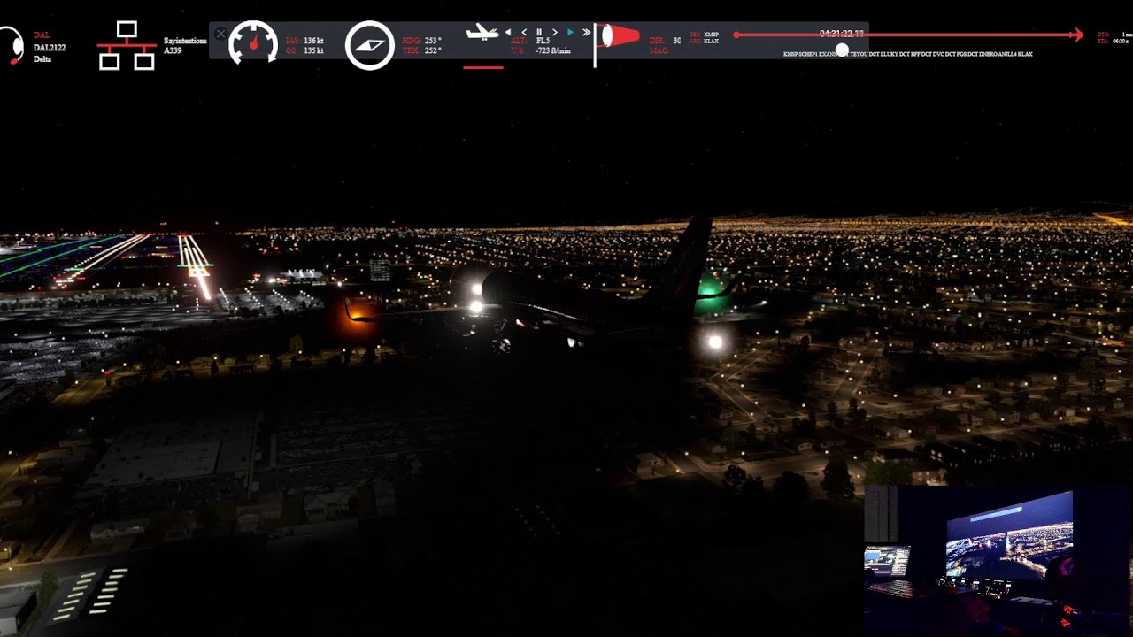 X-Plane 12 12.4 b4 Toliss A321 Neo KMSP/KLAX  Say intentions - Traffic Global