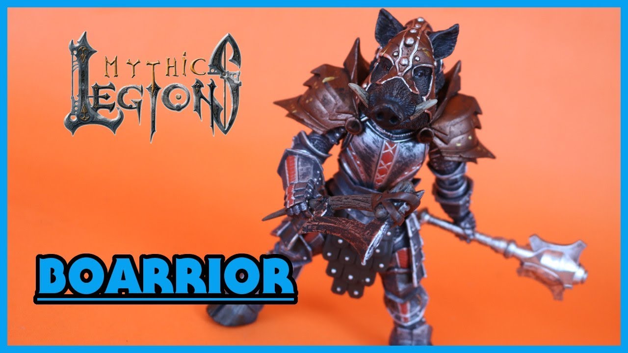 Four Horsemen Mythic Legions Advent of Decay BOARRIOR Action Figure Toy Review