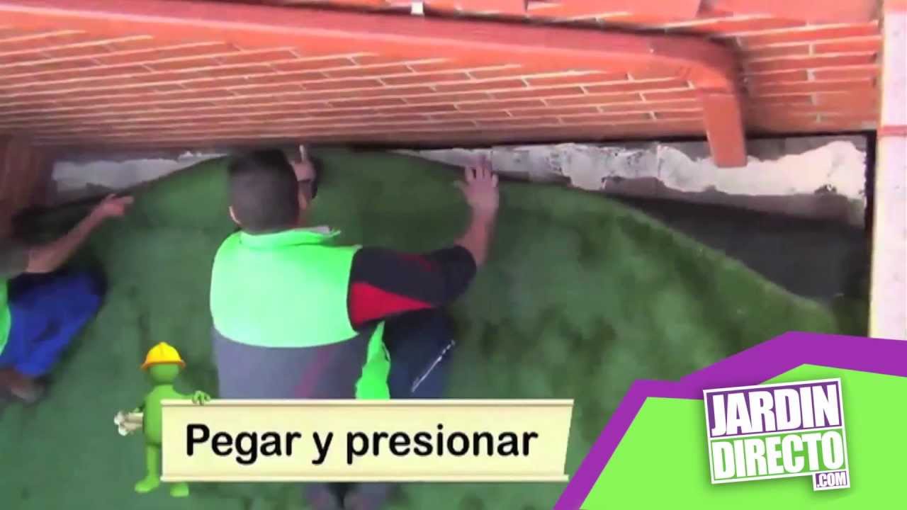 ¿Cómo instalar césped artificial? | Instalación en solera | JardinDirecto.com