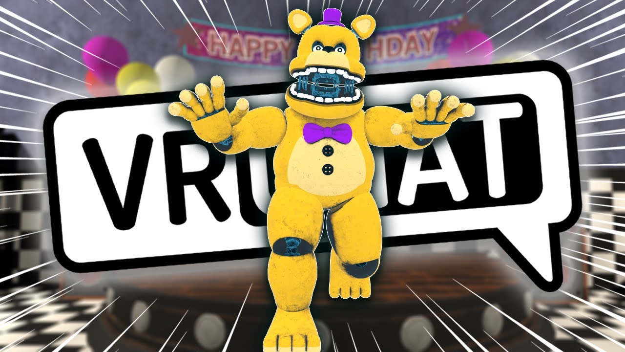 FAST FREDBEAR CHASES EVERYONE  IN VRCHAT! – Funny Moments (Hello Neighbor)