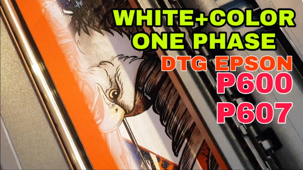 White+Color One Phase Printing DTG Printer Epson P600 P607