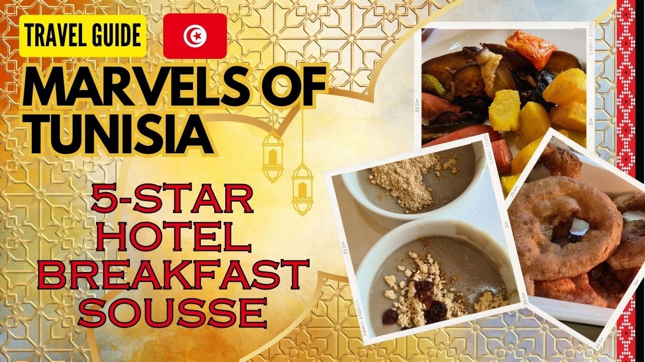 Taste TUNISIA - breakfast at the Souse Palace and Spa Hotel - strawberry juice, bambalouni & MORE!!