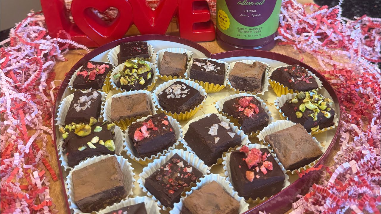 Olive Oil Dark Chocolate Truffles