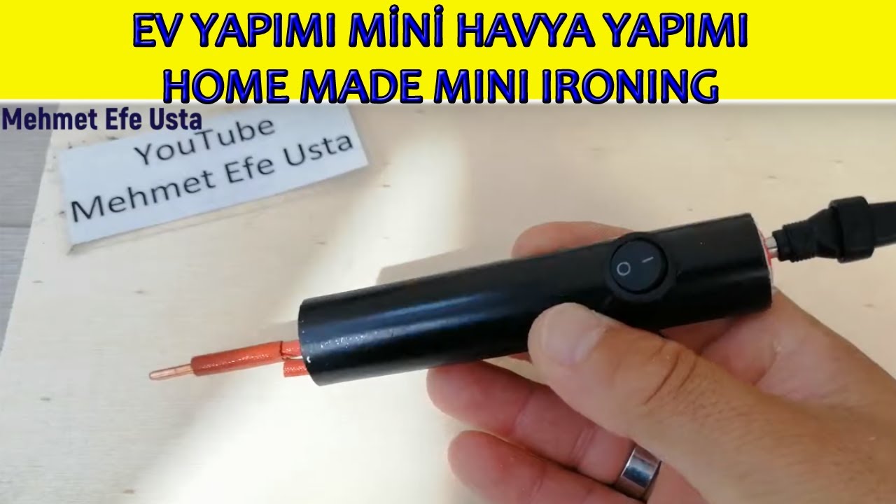 Ev Yapımı Mini Havya Yapımı (lityum pil lehimleme makinesi, dıy, soldering machine making)