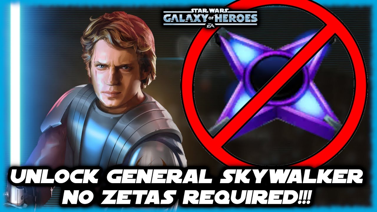 Get General Skywalker - NO ZETAS NECESSARY!!!  GAS Event Complete in Star Wars Galaxy of Heroes