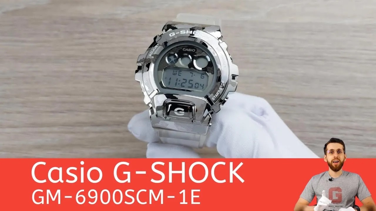 Смарт-часы G-SHOCK в стальном камуфляже: обзор модели Casio GM-6900SCM в прозрачном камуфляже