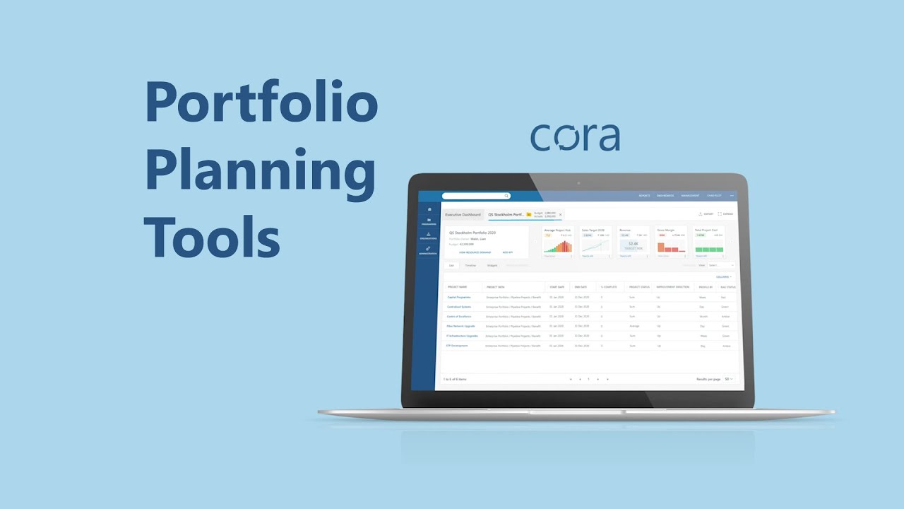 Portfolio Planning Tools by Cora