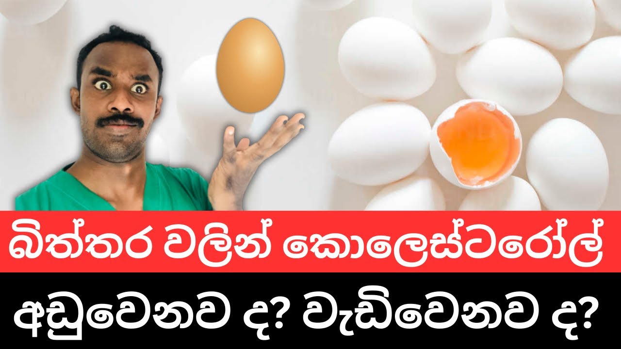 බිත්තර වලින් කොලෙස්ටරෝල් සහ හෘද රෝග ඇතිවීමේ අවදානම සම්බන්ද නිවැරදිම විද්‍යාත්මක පැහැදිලි කිරීම