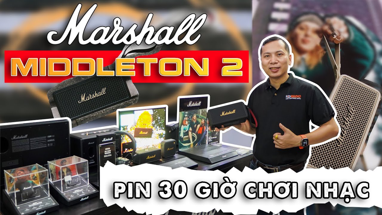 Unbox Loa Marshall Middleton 2 Chính Hãng Mới Nhất: Hay Hơn Với Nhiều Cải Tiến, Có Mic Đàm Thoại!