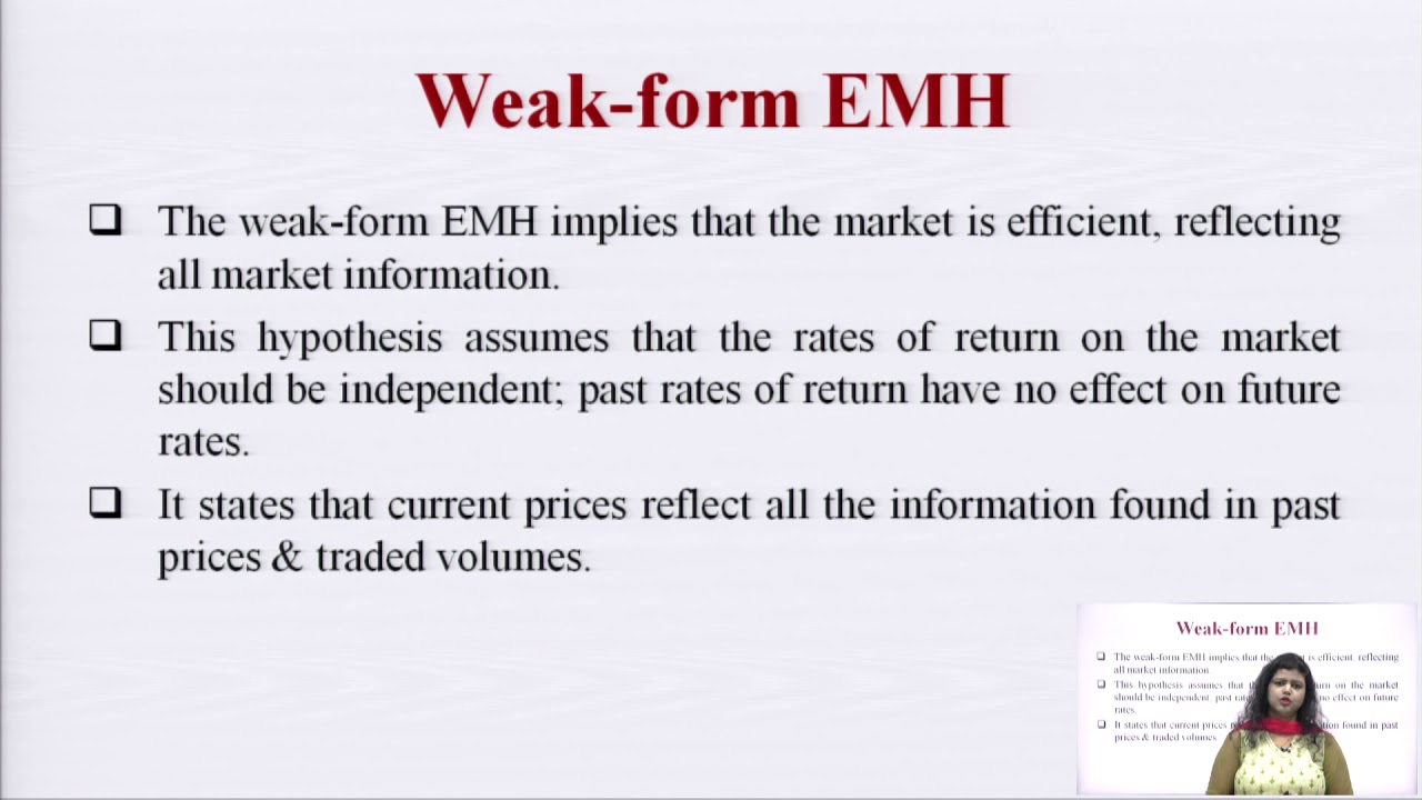 Efficient Market Hypothesis (EMH)