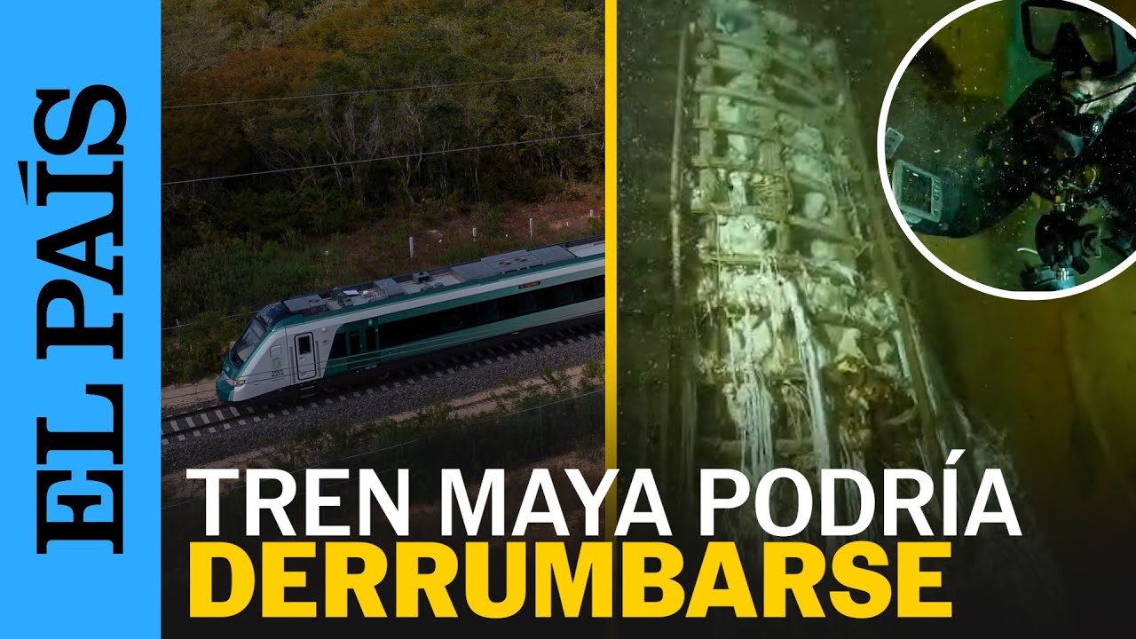 AMBIENTALISTAS documentan COLUMNAS DESGASTADAS del TREN MAYA | EL PAÍS