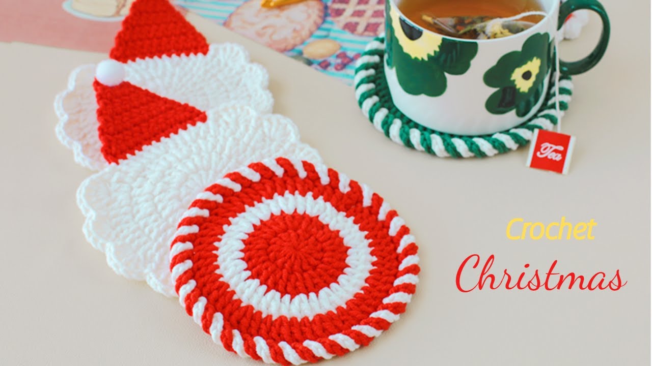 Crochet Christmas coaster