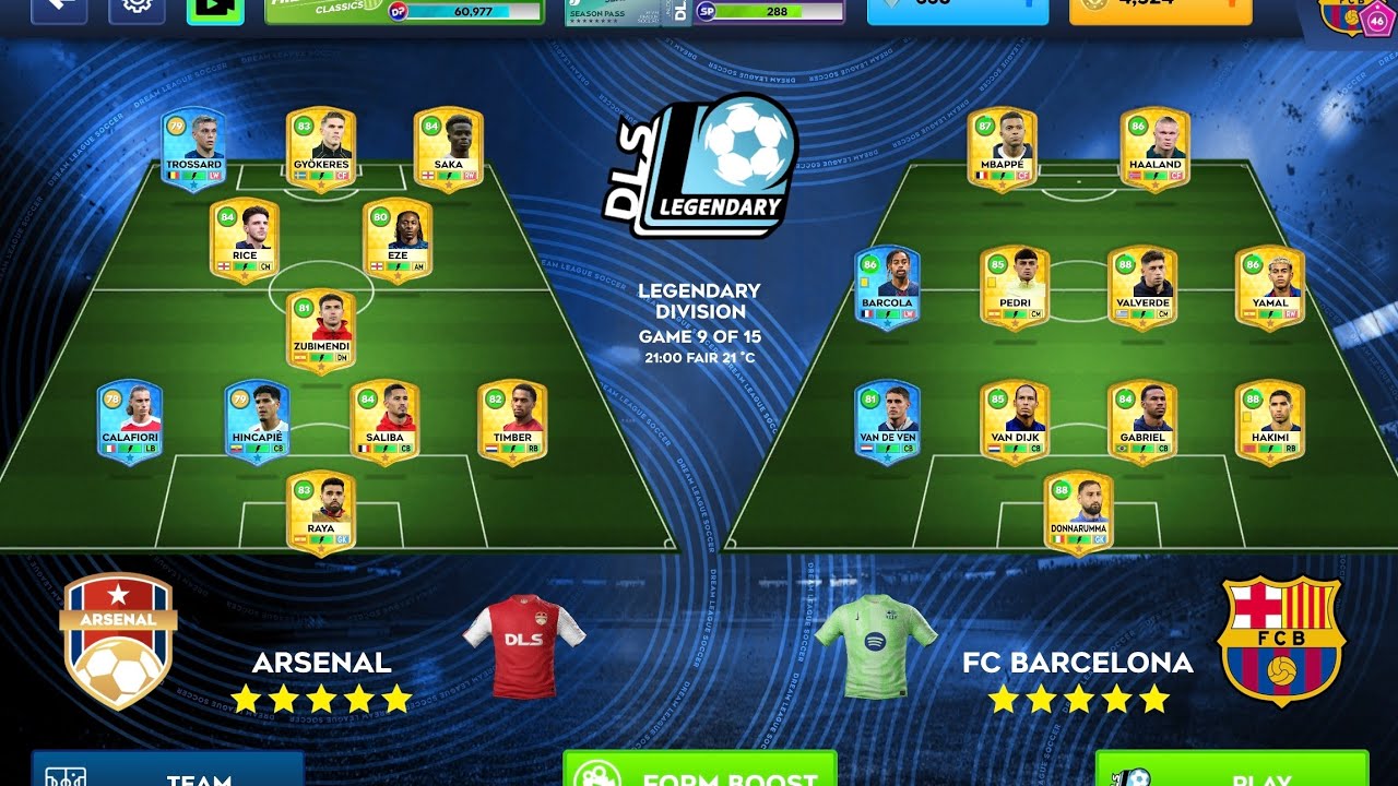 DLS 26 Gameplay| Game 87: Barcelona vs Arsenal
