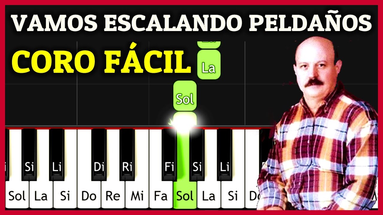 VAMOS ESCALANDO PELDAÑOS Piano Tutorial Fácil - Stanislao Marino / ACORDES de CORITOS CRISTIANOS
