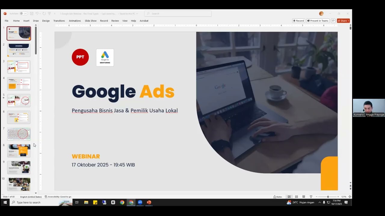 Webinar Google Ads for Bisnis Jasa, Lokasi Lokal dan B2B