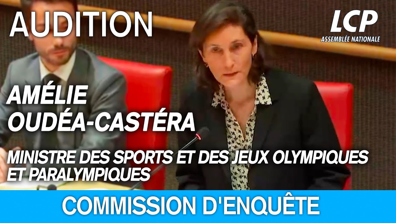 Audition d'Amélie Oudéa-Castéra : dysfonctionnements au sein des structures sportives - 16/11/2023