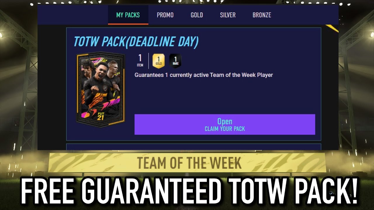 OMG FREE GUARANTEED TOTW PACK! INSANE PACK PULL! FIFA 21 PRE-SEASON REWARDS! FIFA 21 PACK OPENING!