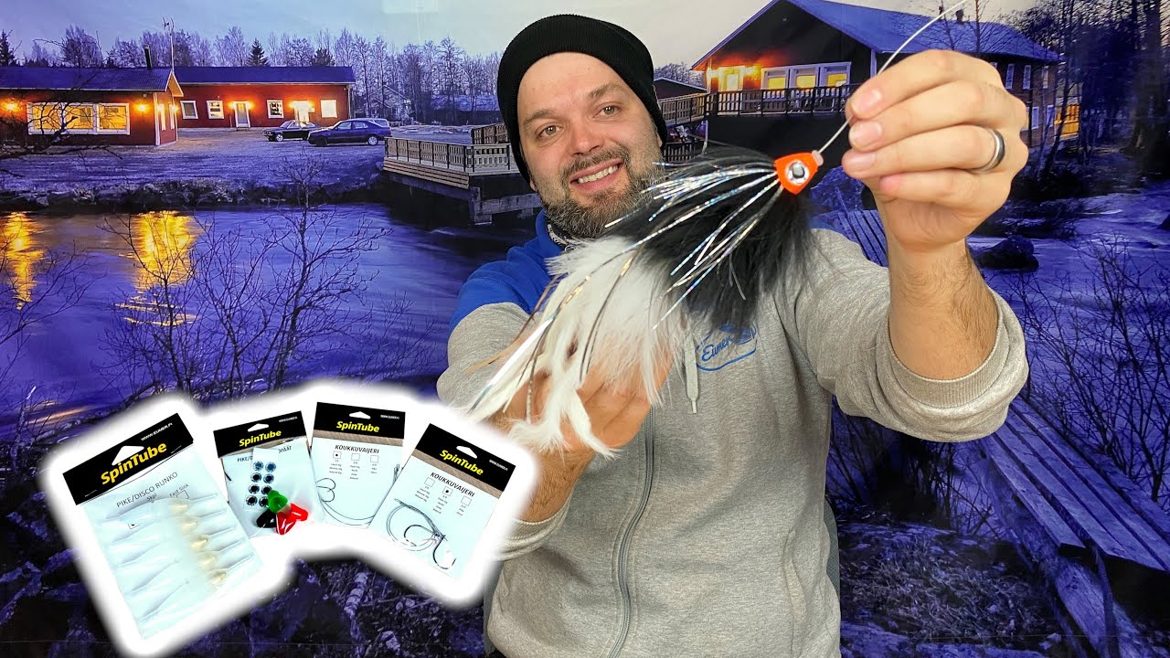 Spintube Pike ja Disco -rakennussarja ja uusi SPECIAL haukiperho - Perhonsidonta - Tee se itse viehe