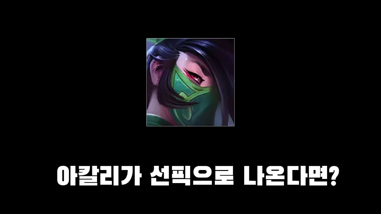 아칼리 장인의 아칼리 카운터 정리