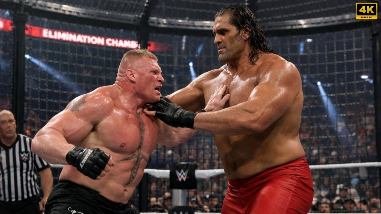 BROCK LESNAR VS THE GREAT KHALI – BEAST VS GIANT WWE 2K PERTH WAR | ELIMINATION CHAMBER PERTH 2026