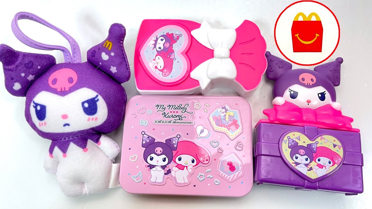 ハッピーセット マイメロディ＆クロミ 第２弾 ４個 開封 2025/9/26～ Japanese McDonalds happy meal toys My Melody ＆ Kuromi マクドナルド