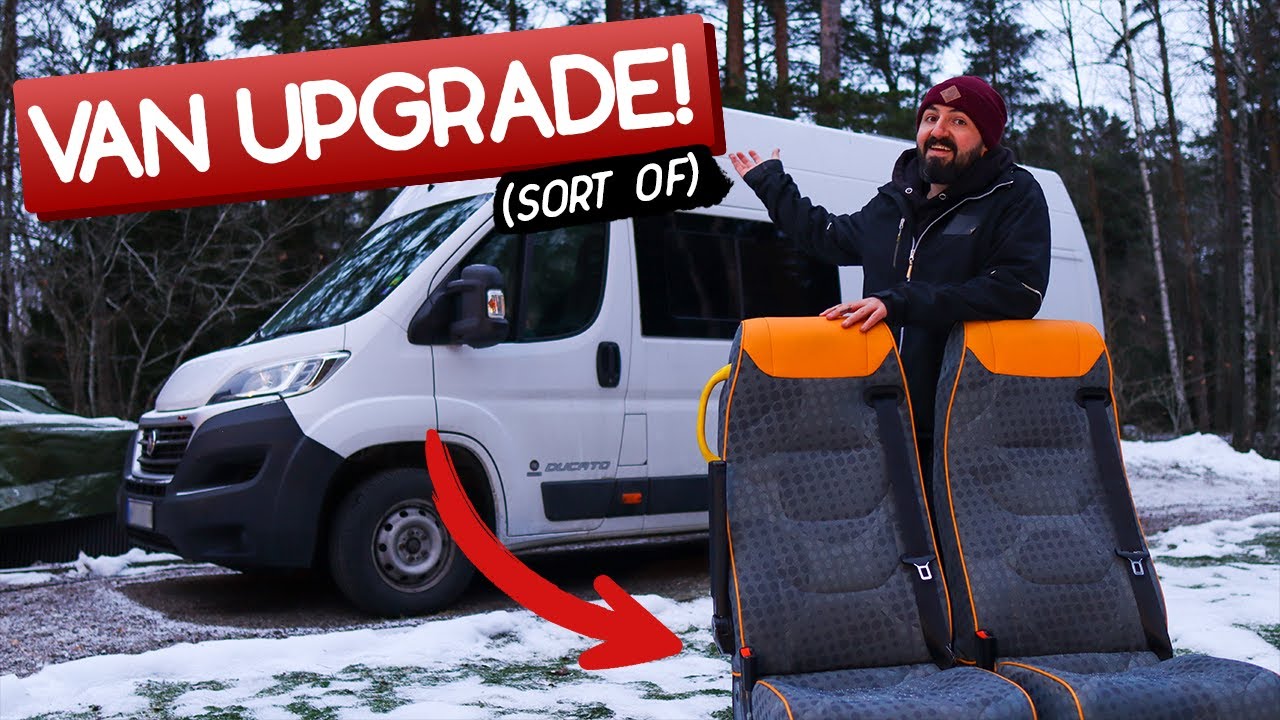 Adding BUS SEATS to a van! Installing extra seats in our FIAT Ducato