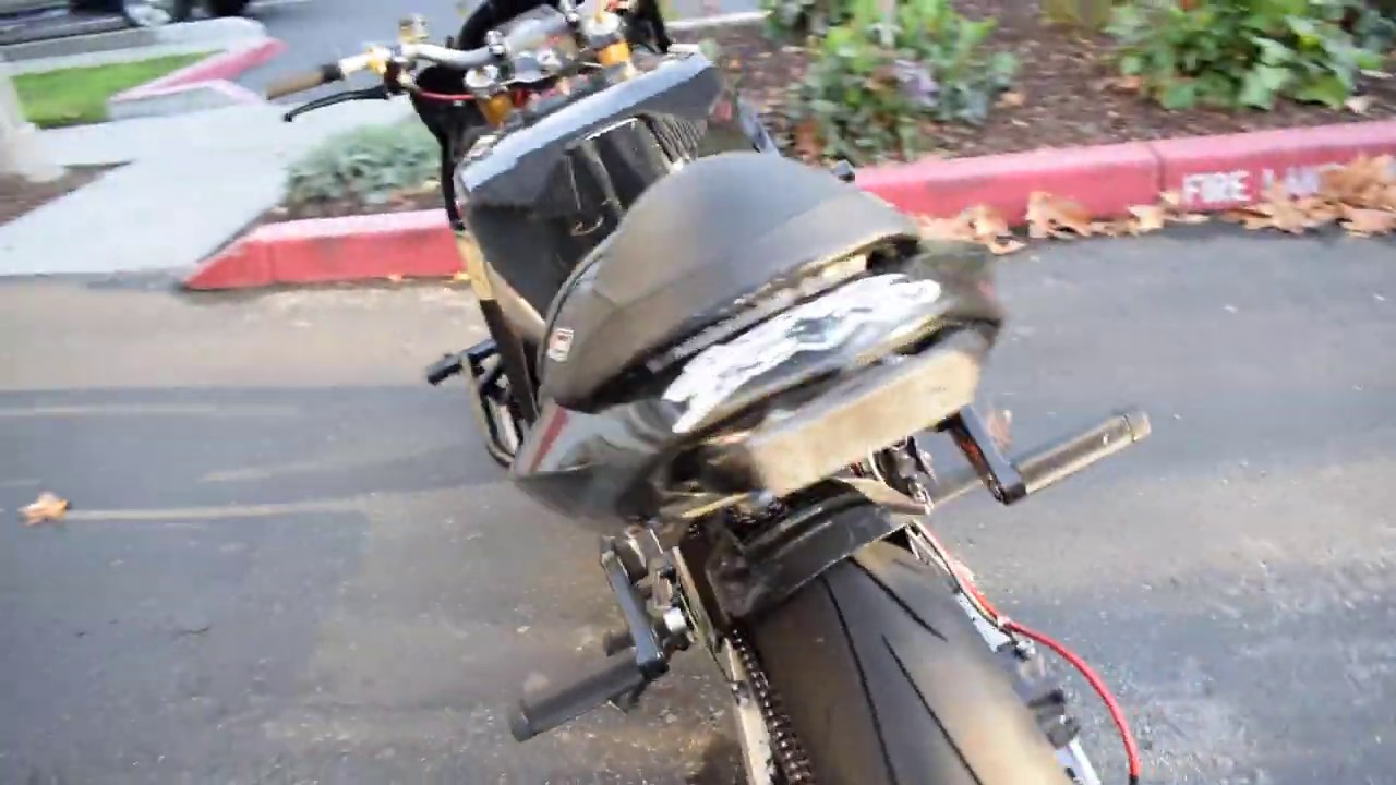 Simple stunt bike build Kawasaki 636