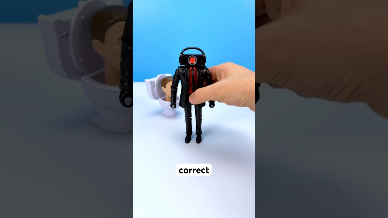 Which one is correct? Skibidi Toilet figurines stop motion animation 