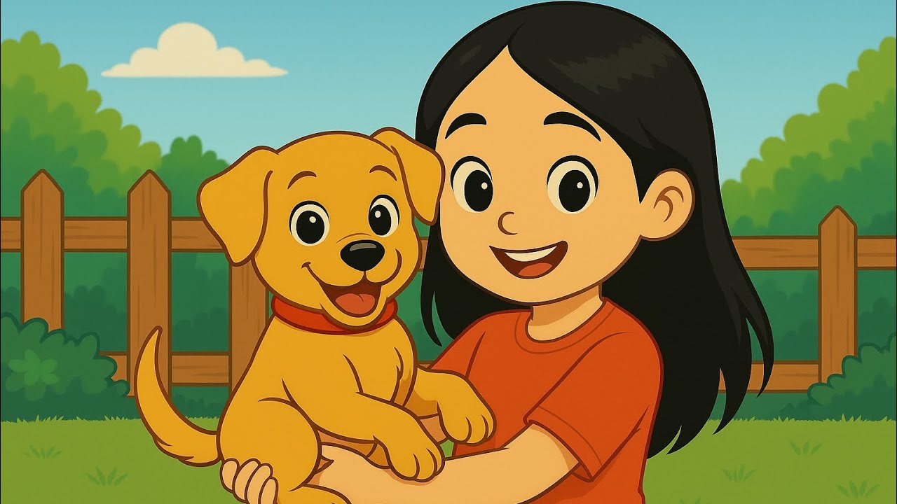 English story about puppy! Level A2!
