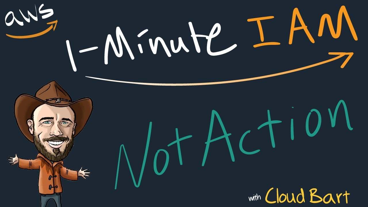 DENY Exclusions with NotAction at AWS - 1-minute IAM Lesson