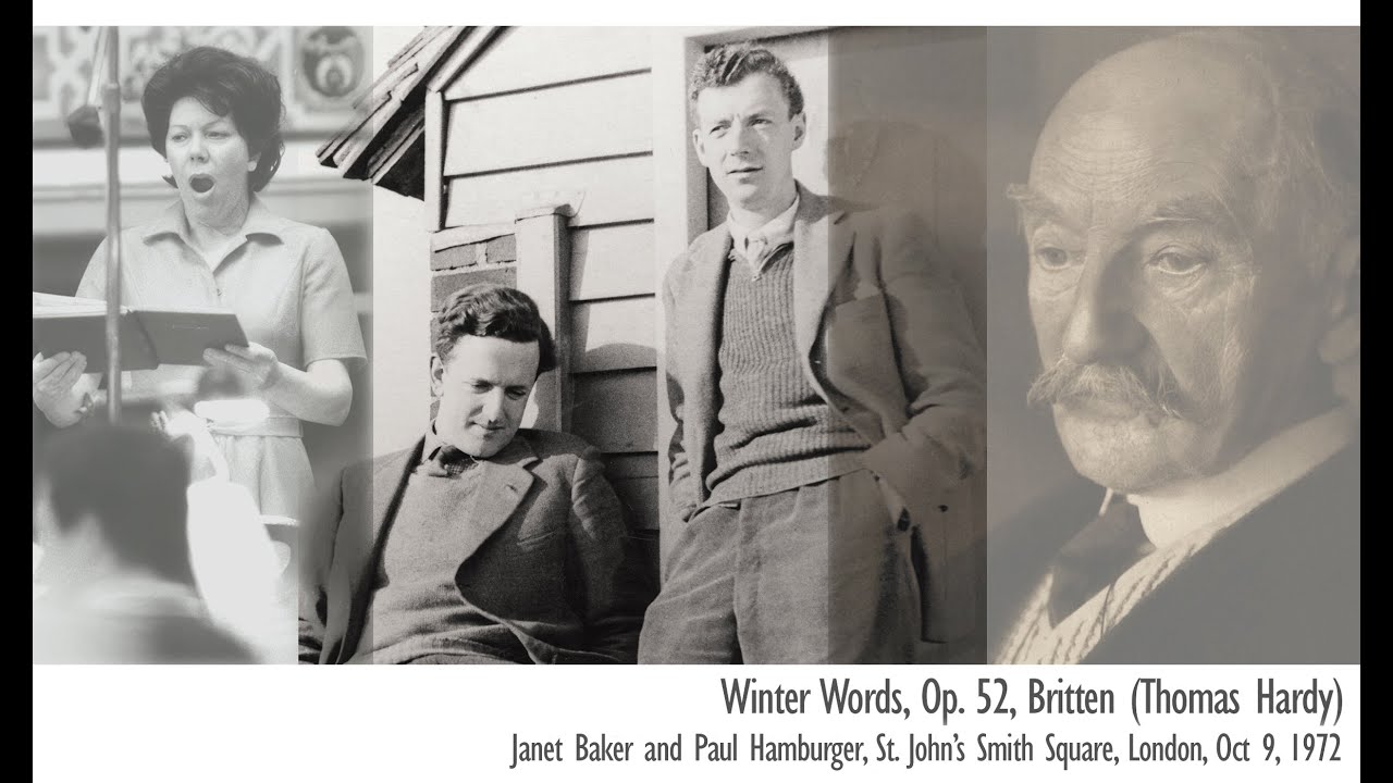 Britten: Winter Words (T. Hardy) &mdash; Janet Baker & Paul Hamburger, Live Recital 1972 &mdash; AI-Restored 4K