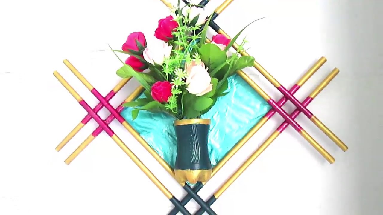 Newspaper  Flower Vase| Wall Decor| | DIY newspaper crafts | Best out of Waste | Wall Hanging