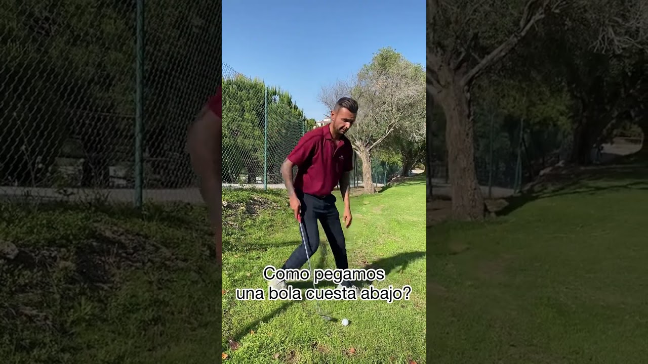 como pegamos una bola cuesta abajo?
