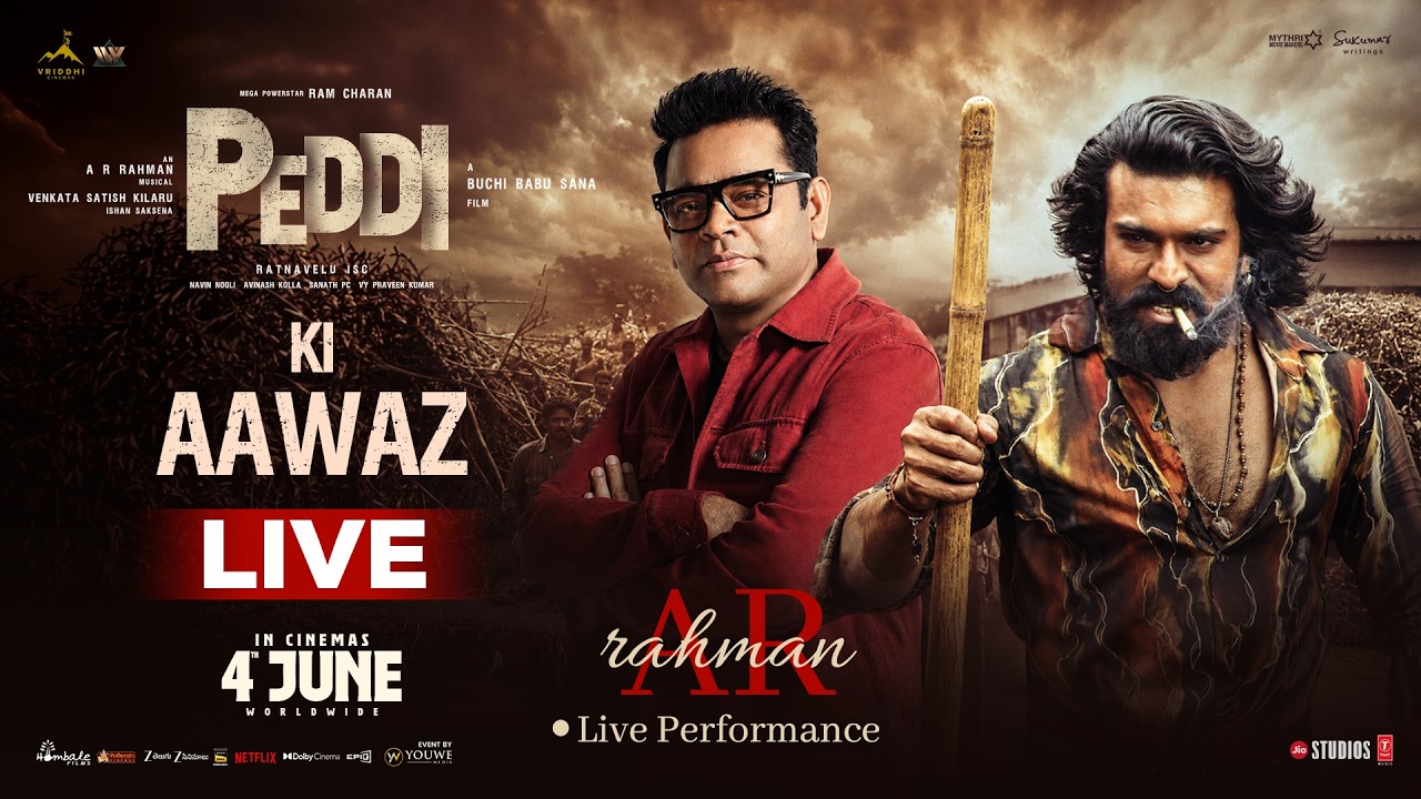 #PEDDI KI AAWAZ at Bhopal LIVE | Ram Charan | Janhvi Kapoor | A R Rahman | YouWe Media