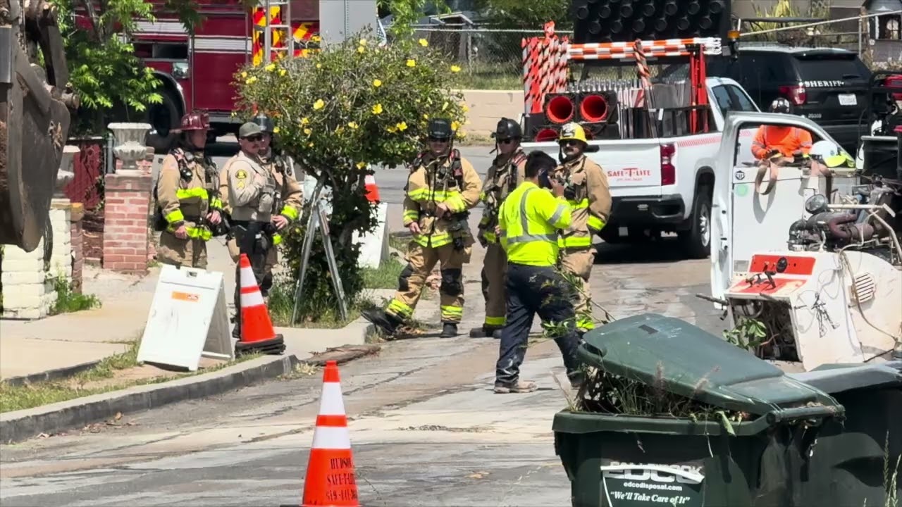 City Crews Hit Gas Line In Lemon Grove