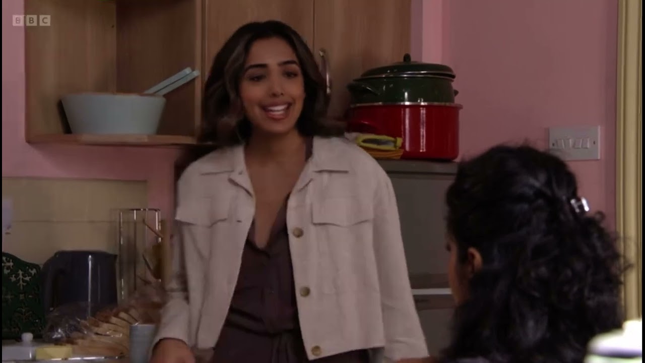 Eastenders the tap in the panesars kitchen has  leaked scene