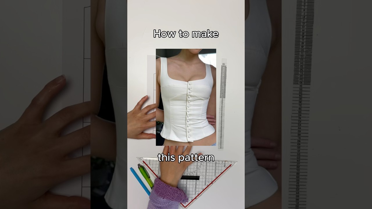 How to make this top pattern! #patternmaking #sewingpattern #patterndrafting #diypattern #sewing