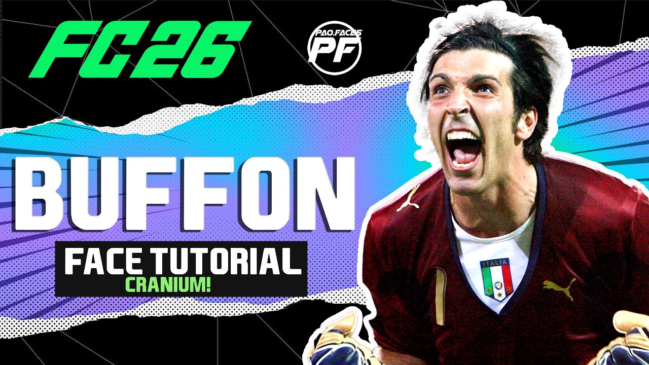 как создать Джанлуиджи Буффона в EA FC 26 FACE Pro Clubs Face Creation CAREER LOOKALIKE JUVENTUS