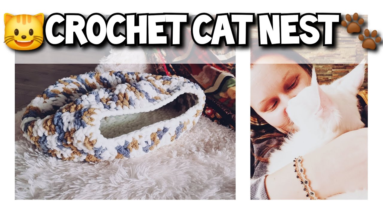 Crochet Cat Nest DIY | Cozy Cat Bed Tutorial