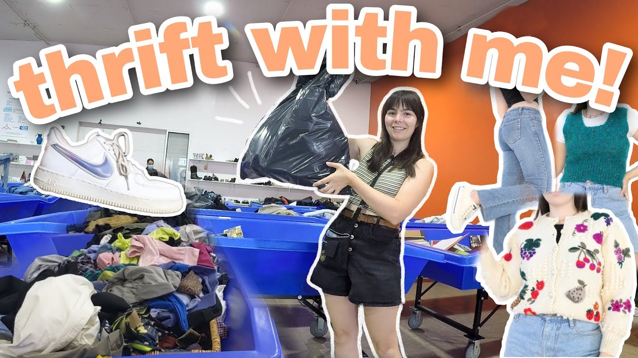 THRIFT WITH ME by the POUND! | I Found $3 Rare Nike Air Force's!!!