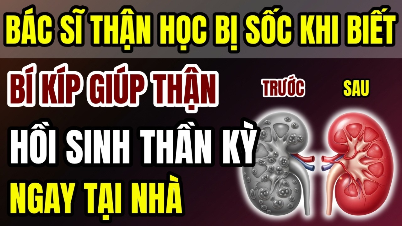 Người Cao Tuổi: 5 Bí Kíp Giúp Thận Phục Hồi Thần Tốc, Creatinine Giảm Nhanh, Tiểu Sủi Bọt Biến Mất!