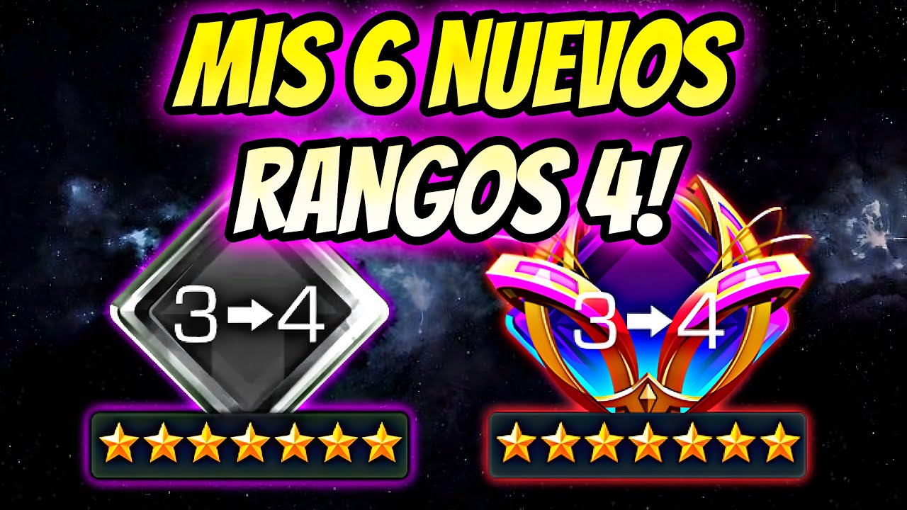 MIS 6 Nuevos RANGOS 4 DE 7 Estrellas! |​ LLUVIA DE ASCENSIONES! | MCOC