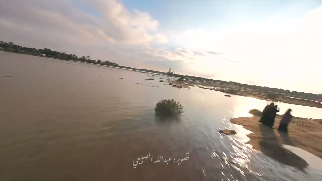 وصول وادي الرمه لمحافظة عنيزة بتاريخ 5/1/2023