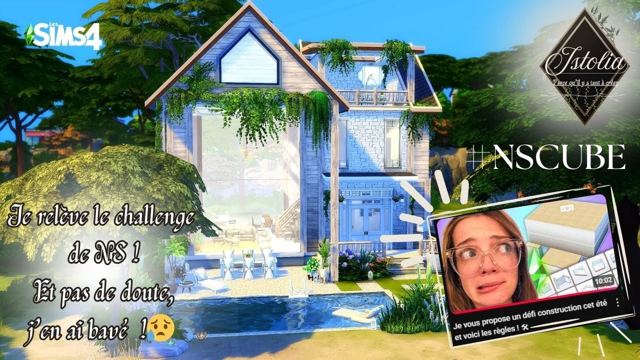 Les Sims 4 | Challenge NS Maison Cube (10x14) 🌿 Écrin des Saisons | Speed Build #NSCUBE