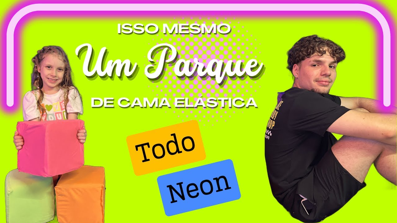 Parque de cama elástica Neon 🤩🤩 vem com a gente conhecer.