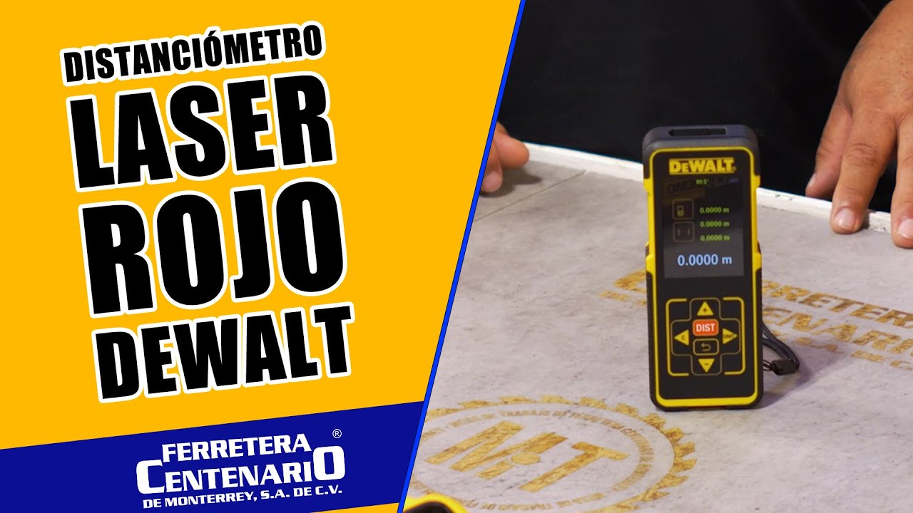 ¡Increuible distanciómetro!  Medidor de Distancia Laser Rojo DEWALT 165 Pies