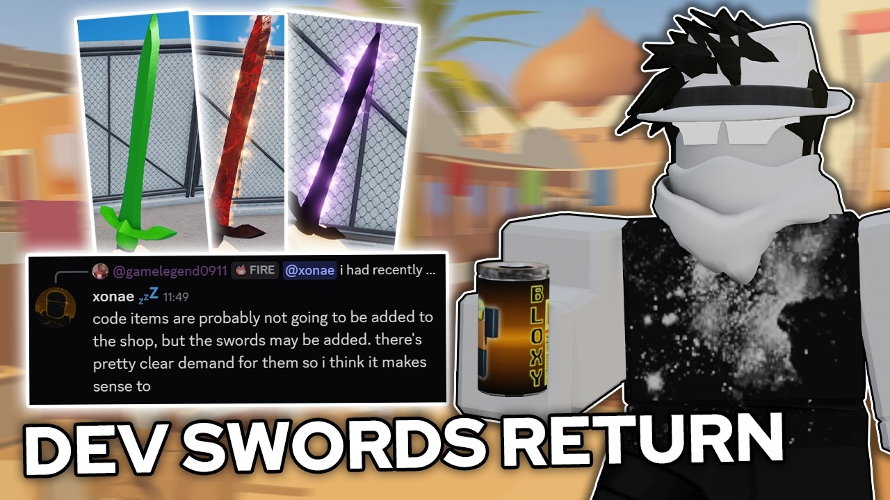 DEVELOPER SWORDS Returning In A3..? (Roblox Arsenal)