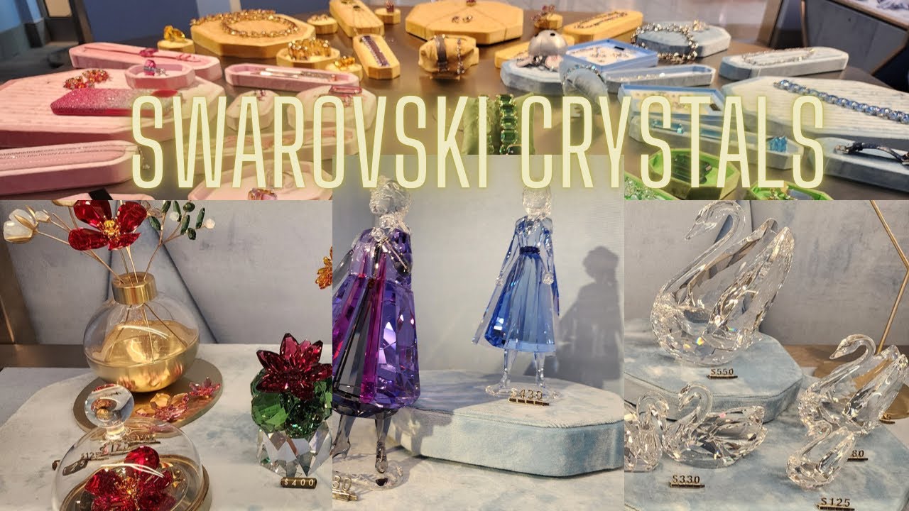 GORGEOUS SWAROVSKI CRYSTALS JEWELRY AND FIGURINES COLLECTION! #swarovskicrystals #shopping