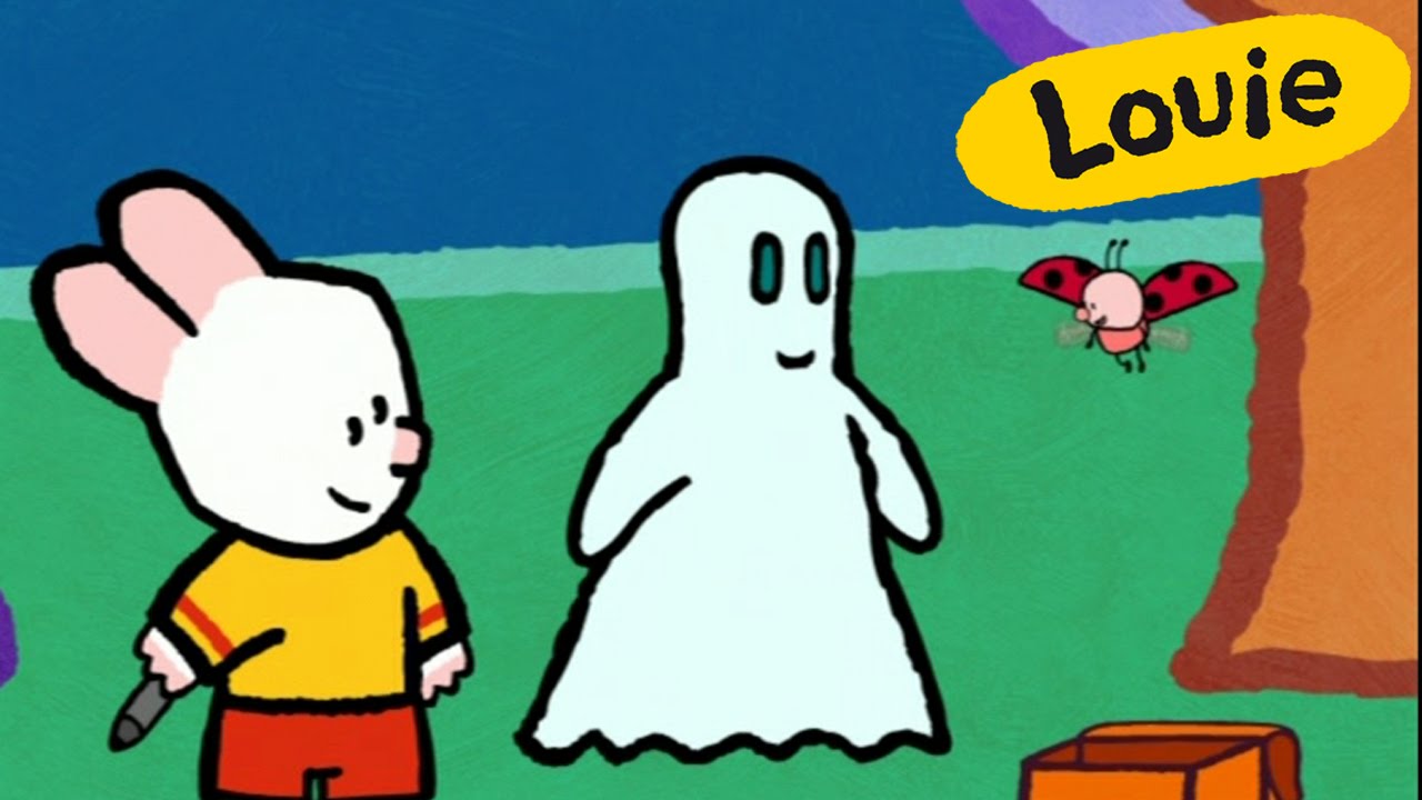Halloween special - Louie, mal mir ein geist | Lebendige bildungs malen für kinder